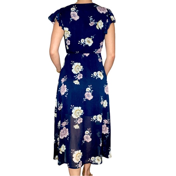 Floral Mid Length Dress - Picture 2 of 4